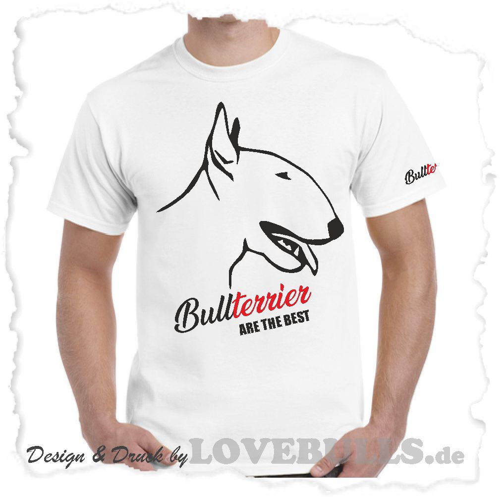 Bullterrier kopf weiß